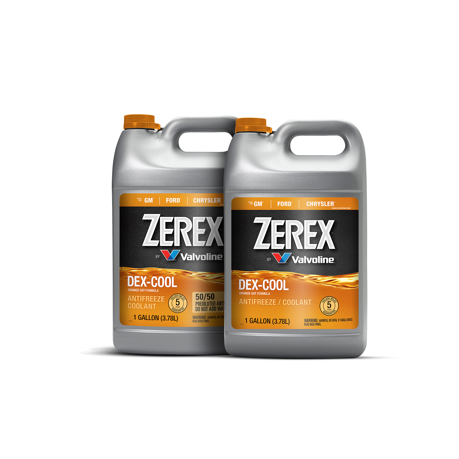 Zerex 6 Gallons Coolant Antifreeze Orange Dex Cool 50/50 Prediluted 6 x 1  Gallon