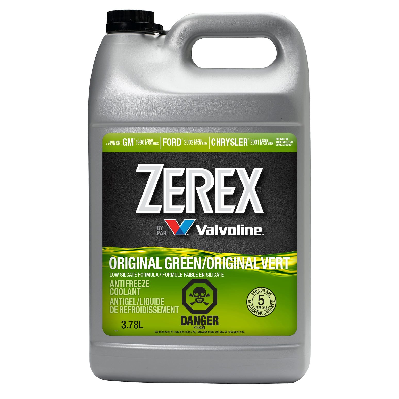 LIQUIDE ANTIGEL / LIQUIDE DE REFROIDISSEMENT VERT D'ORIGINE VALVOLINE  ZEREX - Valvoline Global Canada - French