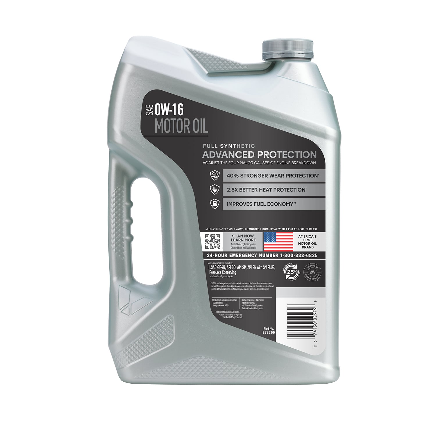 Advanced Fuel Economy Full Synthetic Motor Oil 0W-16 – 5 Quart Bottle - View #5